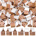 50 Pack Mini Christmas Gingerbread House Figurines