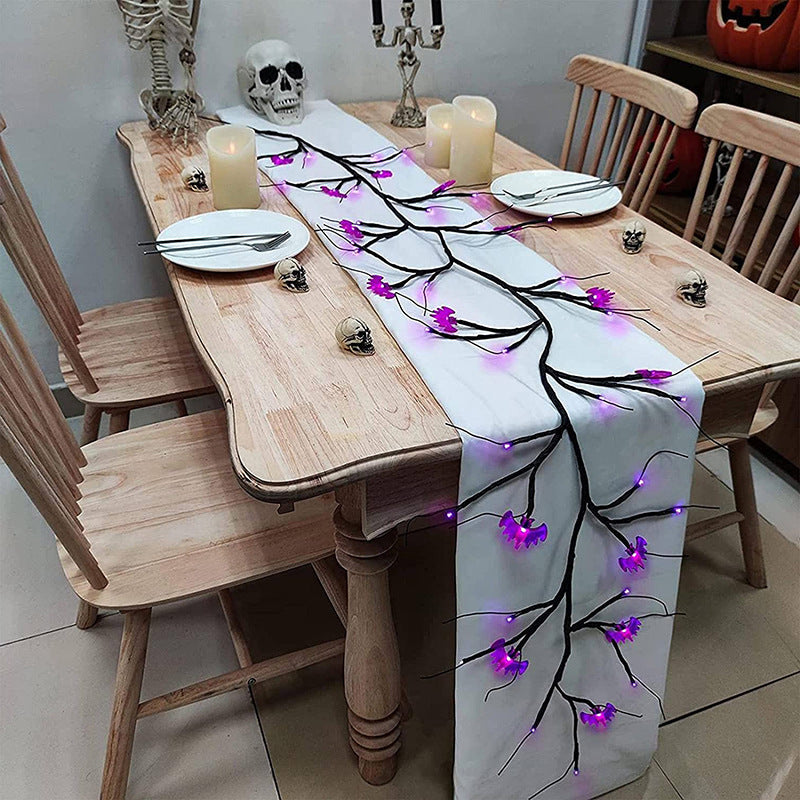 Halloween LED Willow Vine Light – Bats or Pumpkins, 2m