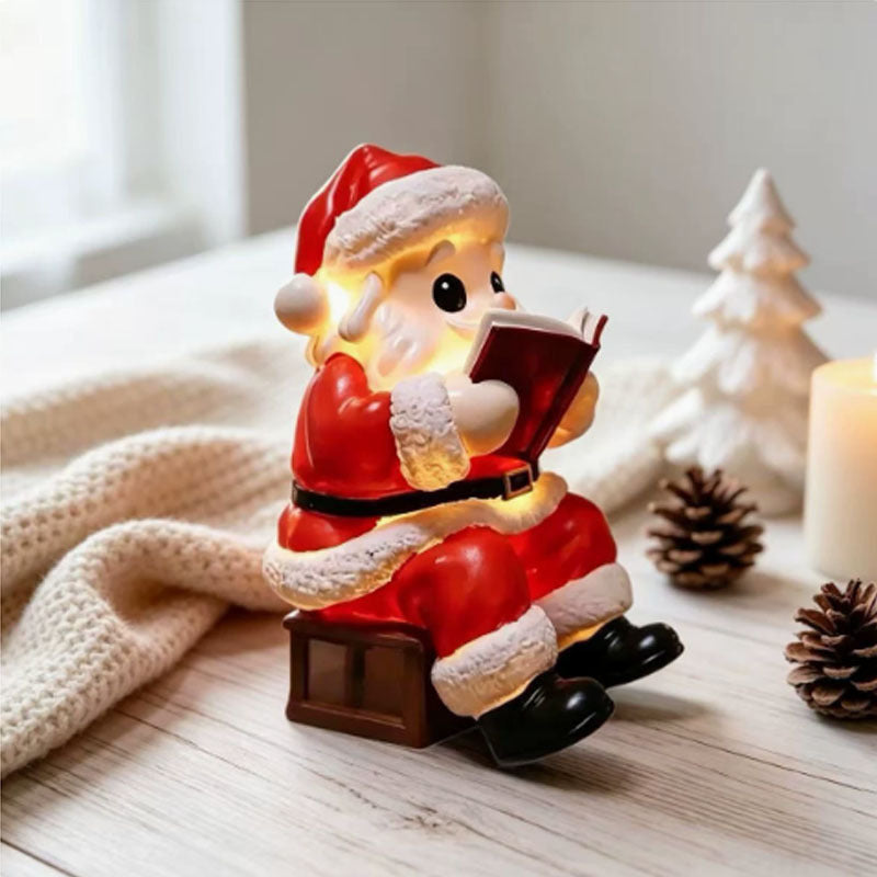 Home Use Santa Claus Reading Book Lamp