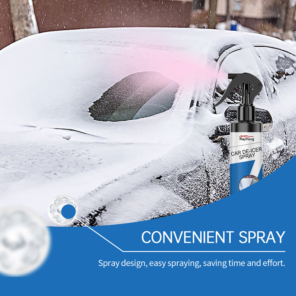 Windshield De-Icer Snow Removal Spray