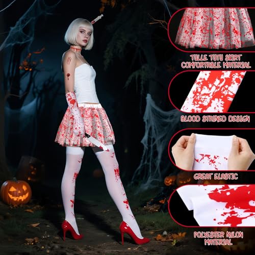 16 Pcs Halloween Tutu Skirt Costume Accessories Set, Halloween Party