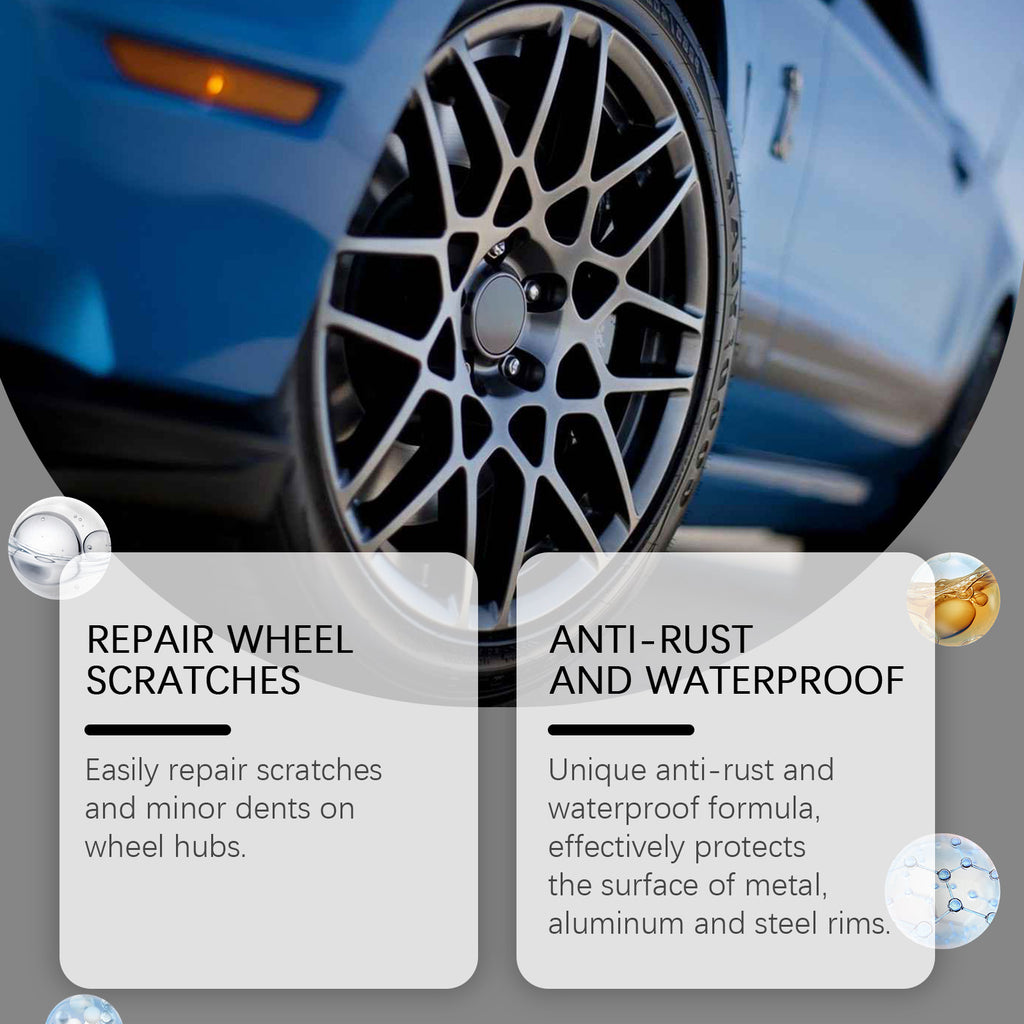 Homonth Black Car Wheel Scratch Care Pen - Car Paint Scratches Removal, Stain Repair, And Paint Touch-up Pen Cross-border