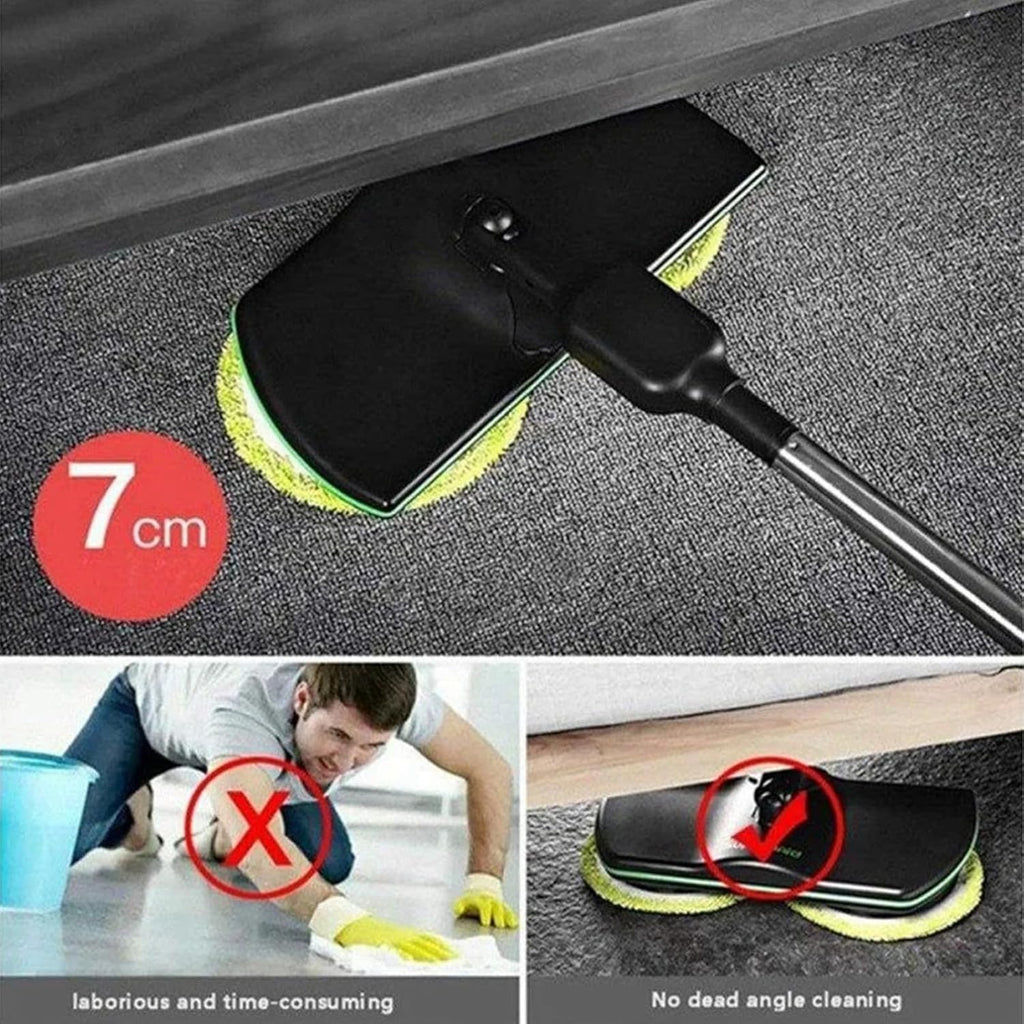 UK Cordless Power Electric Spinning Mop Rechargeable Floor Cleaner Scrubber