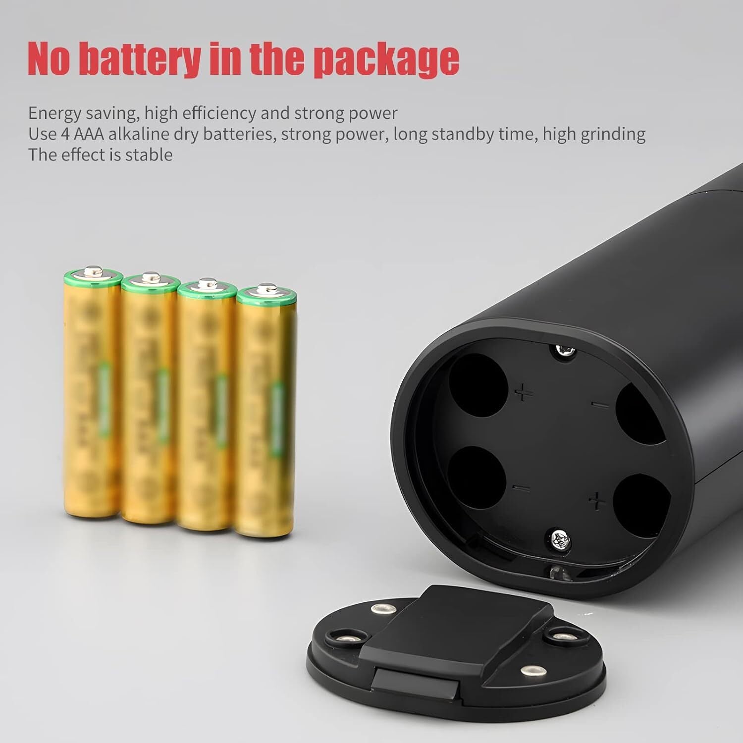 2x Electric Salt And Pepper Grinder LED Auto Mill Shaker Adjustable Coarseness