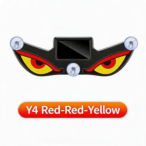 2026 New Car Accessories, Solar Devil Eyes LED Warning Light For Rear Windshield, Anti-rear Collision