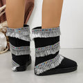 Women's Tassel Beaded Platform Short Shaft Boots