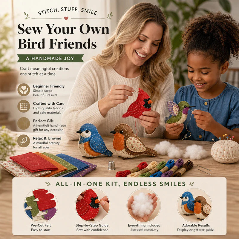 Handmade Fabric Animal Toy Set