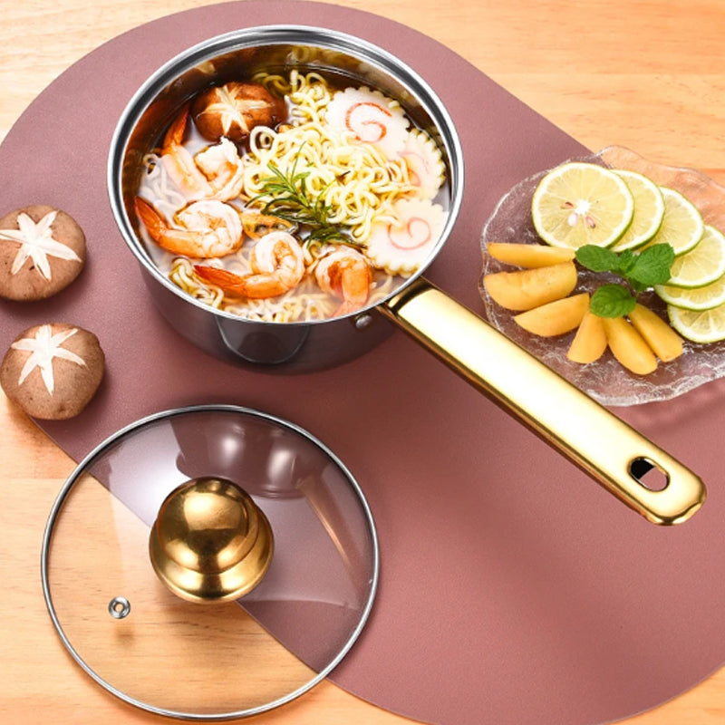 12Pcs Stainless Steel Casserole Saucepan Stock Pot Set Kitchen Induction Cookware