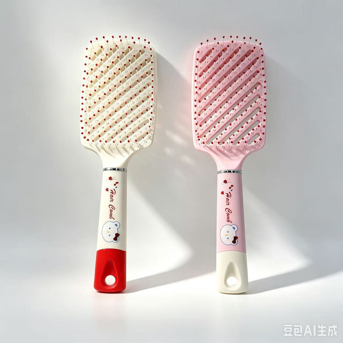 Cute Bear Vented Paddle Hair Brush