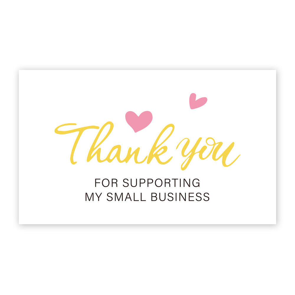 Thank You Card Coated Paper Card