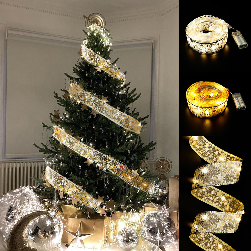 Ribbon Bow Fairy String Lights