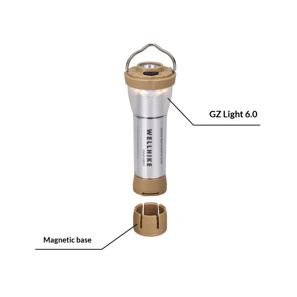 Outdoor Camping Flashlight With An Incandescent Bulb