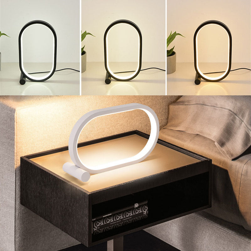 Oval Acrylic Touch Dimmable USB Lamp