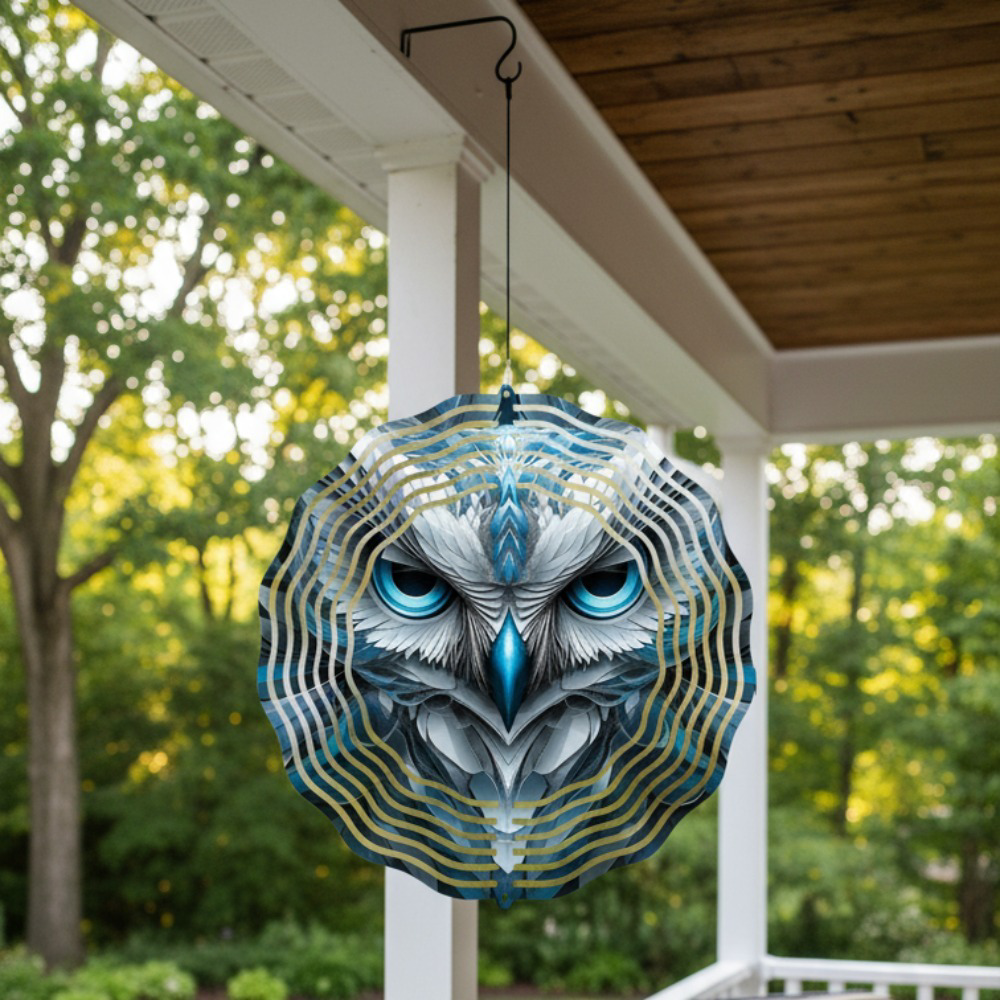 Handcrafted Cat Mandala Wind Chime
