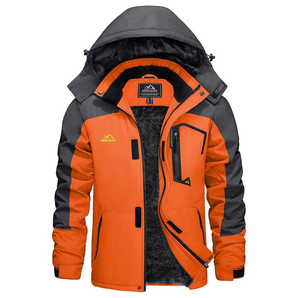 Men's Winter Ski Jacket Waterproof Warm Thick Fleec