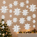 White Paper Snowflake Decorations 14 Units