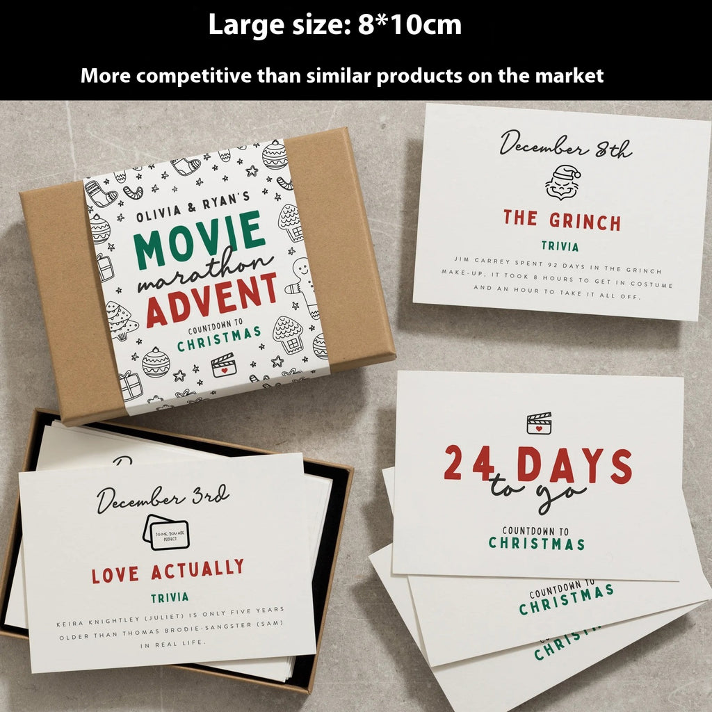 Christmas Advent Countdown Calendar Greeting Card