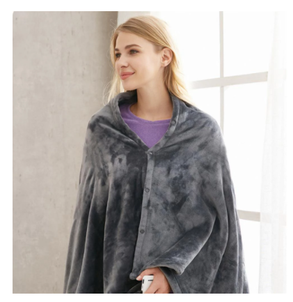 USB Heated Flannel Throw Blanket