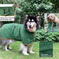 Pet Bathrobe Fast Drying Towel Microfiber Absorbent Soft Bath Robe Adjustable Towel Grooming Coat For Small Medium Large Dog
