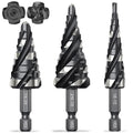 Four-spiral Groove Stepped Drill Bit Set