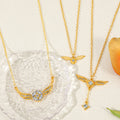 Rhinestone Clavicle Chain Pendant Necklace