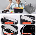 12V 24V Electric Heated Lunch Box, Portable, Bento Travel Food Warmer, Car Plug DE