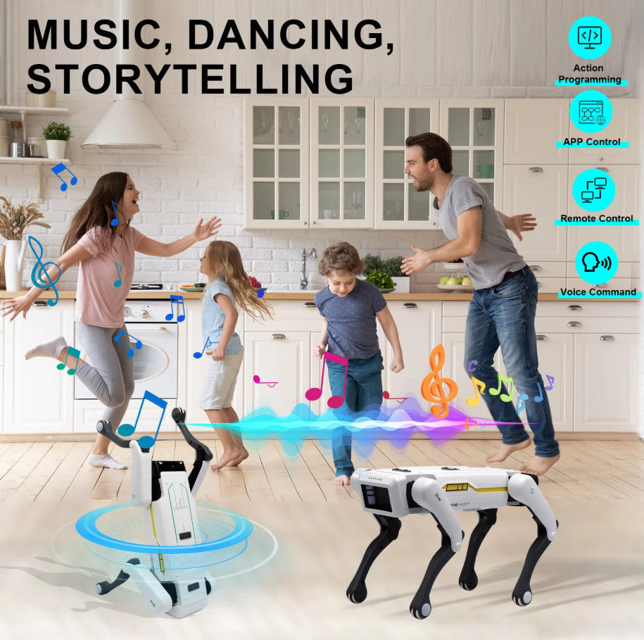 Intelligent AI RC Robot Dog Voice Dialogue APP Remote Control Programming Singin