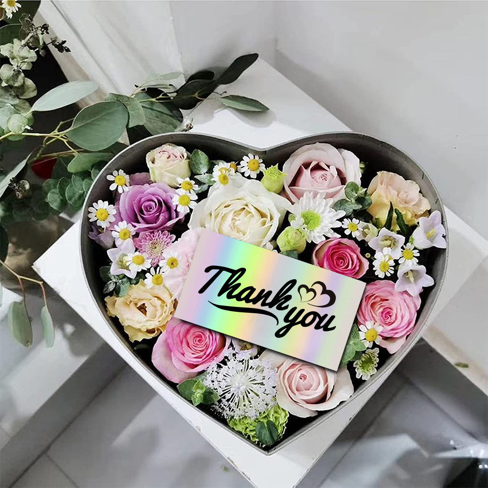50 SheetsPack 5 9cm Thank You For Supporting My Small Business Laser Thank-you Card
