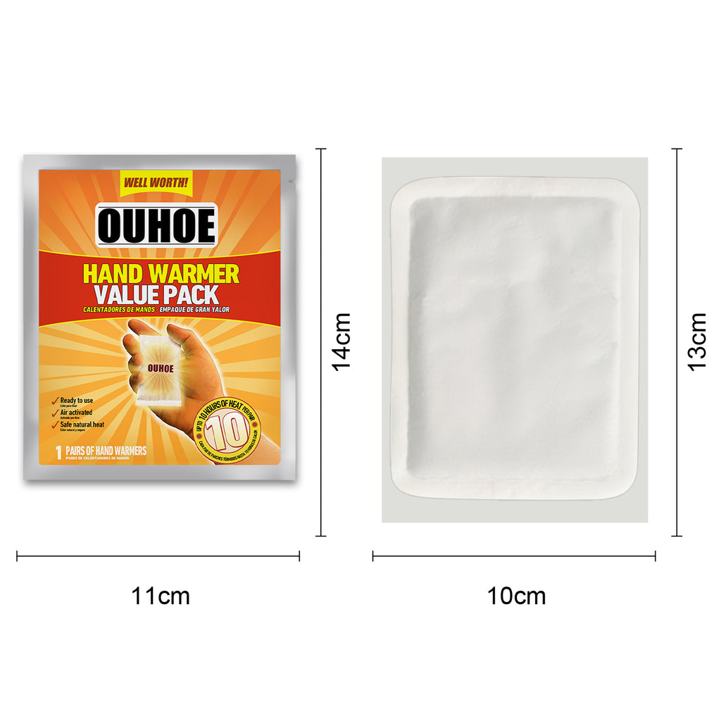 Disposable Hand Warmers, 2 Pieces Per Bag