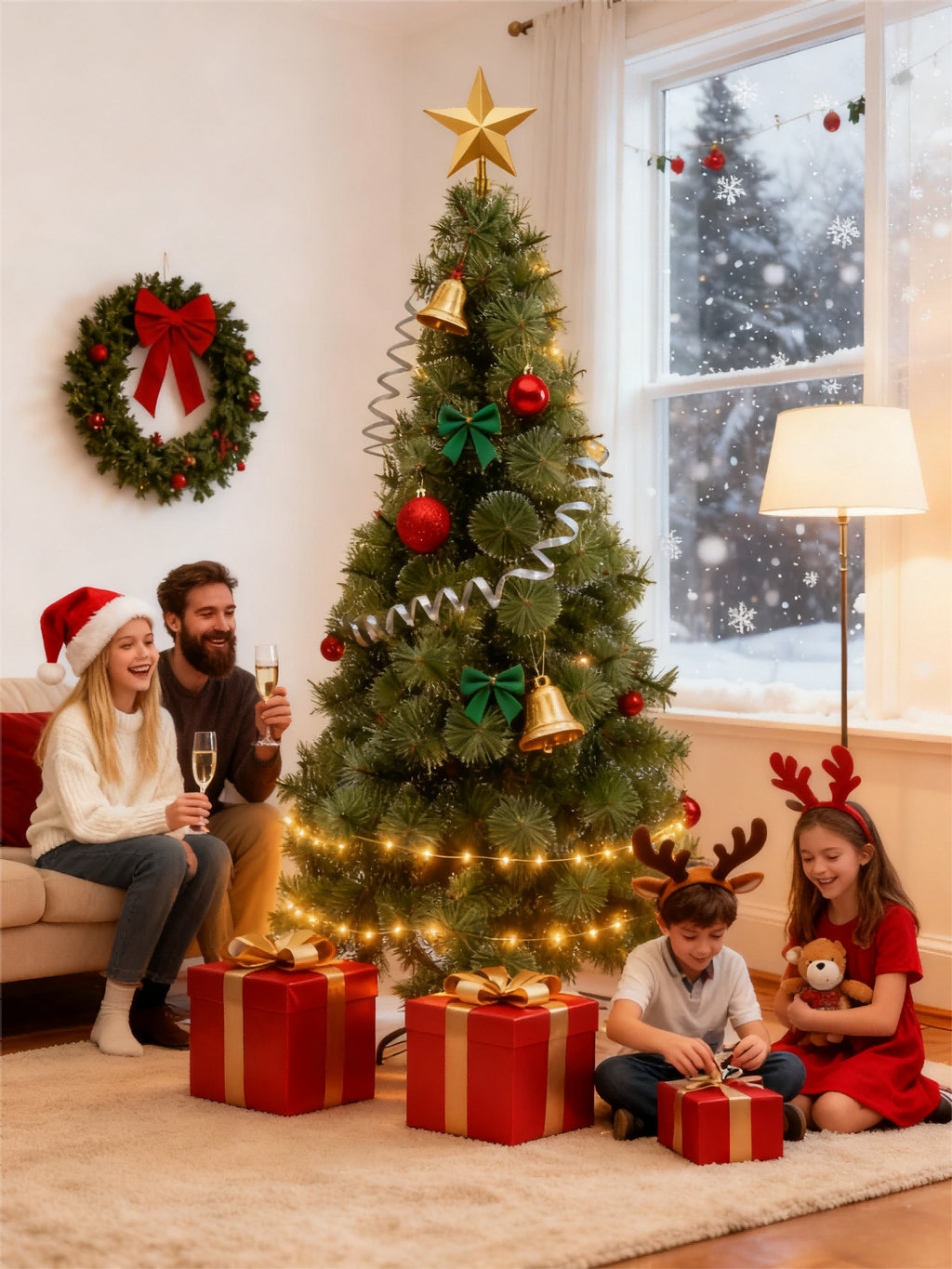 150 cm Snowflake Pine Needle Christmas Tree