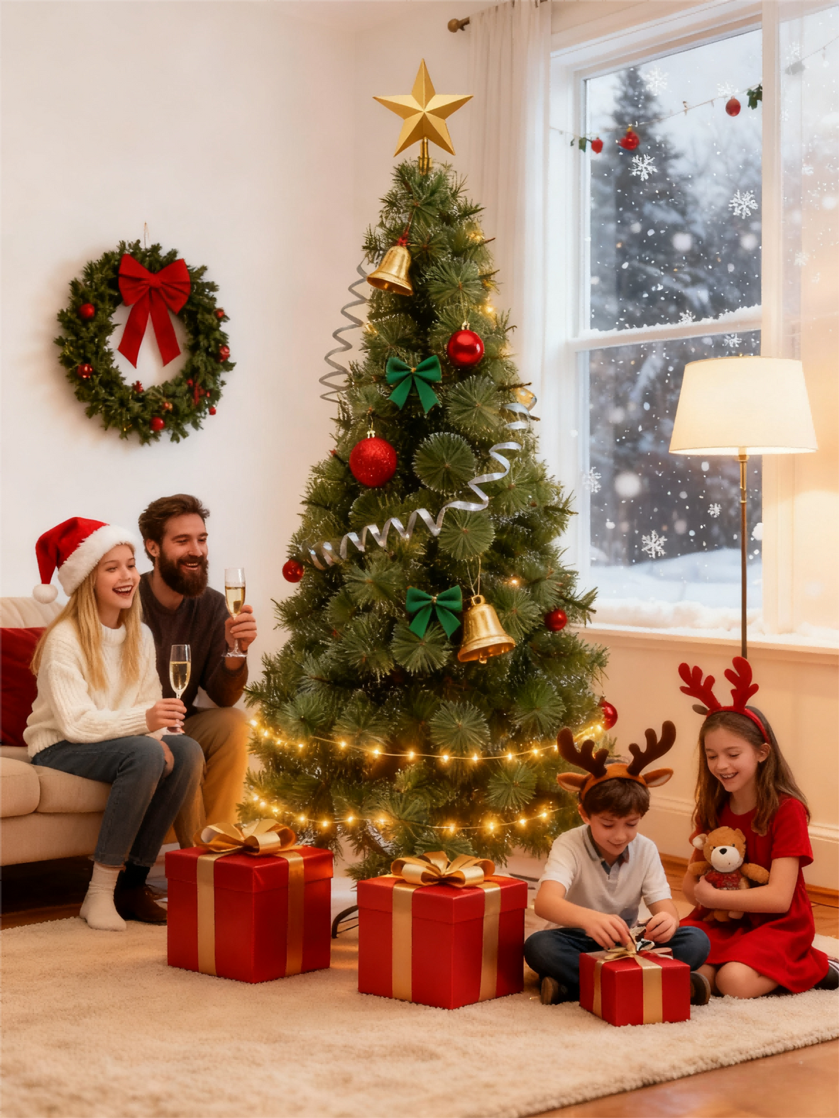150 cm Snowflake Pine Needle Christmas Tree