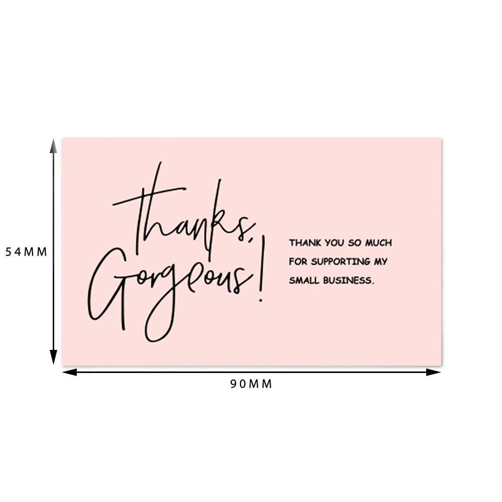 Thank You Card Coated Paper Card
