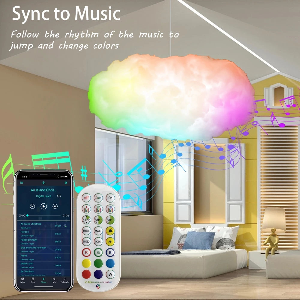 Rgbic Music-Sync USB Cloud Light