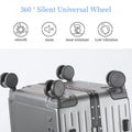2026 New Large Capacity Front Opening Aluminum Frame Luggage With ABS PC Zipper Boarding Box 20-28 Inches