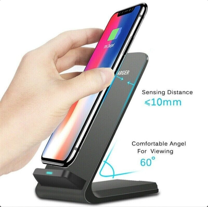 Qi Wireless Fast Charger Charging Pad Stand Dock