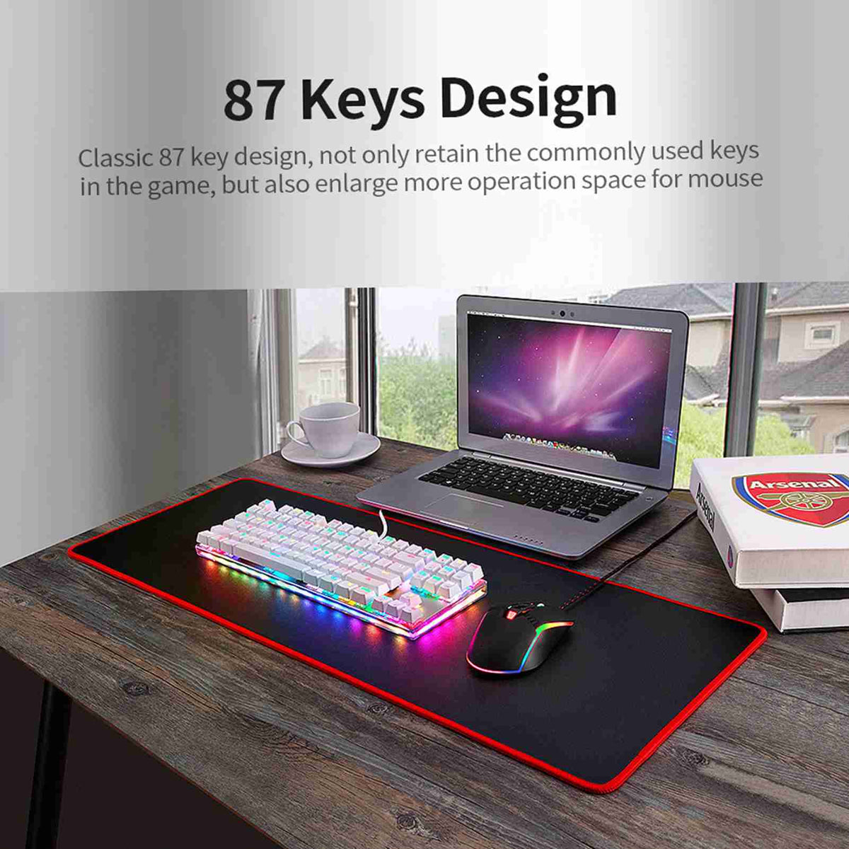 USB Wired Mechanical Keyboard RGB Backlight PC Gaming Keyboard