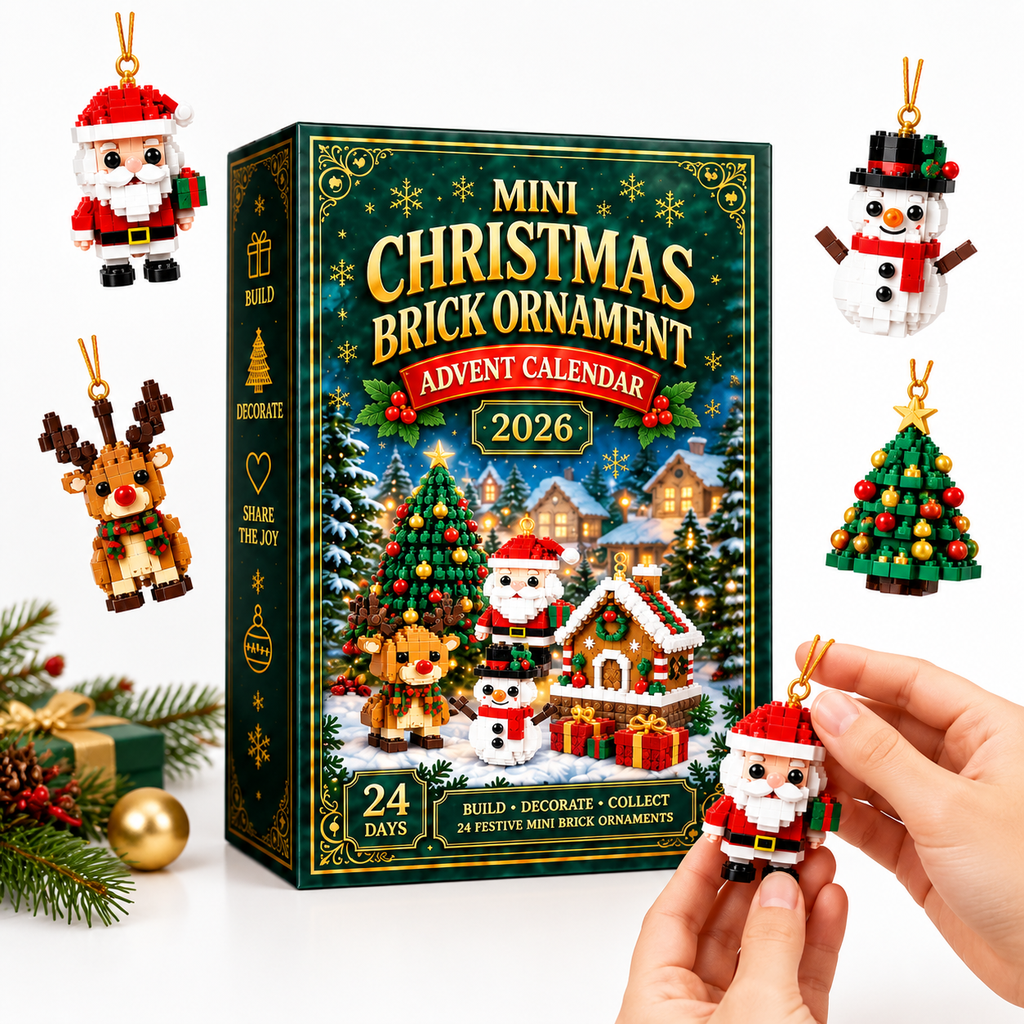 24-Grid Christmas Countdown Building Block Toy