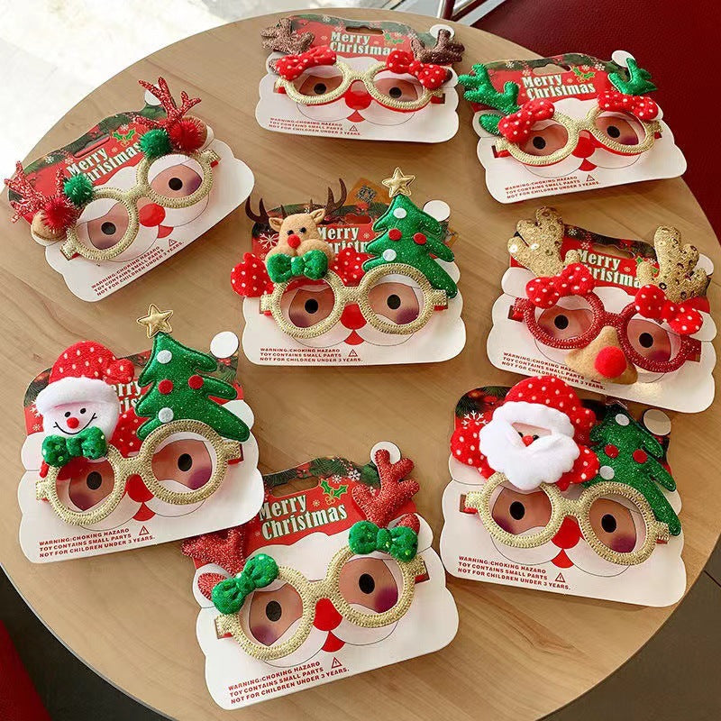 Christmas Glasses Frame Santa Claus Xmas Eyewear