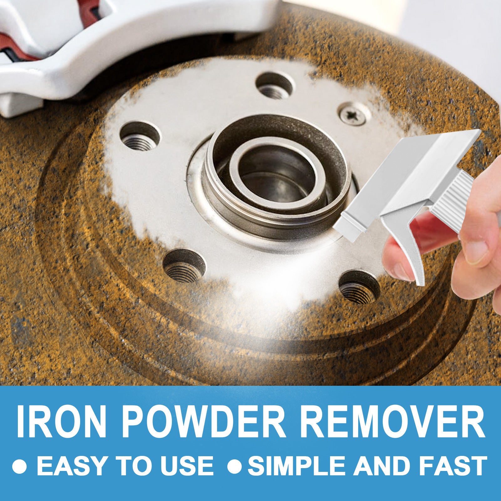 HOMONTH Automotive Iron Powder Rust Remover, For Car Paint And Tires Rust Removal, Polishing, Cleaning, Stain Removal, And Rust Restoration