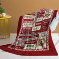 Christmas Cardinal Throw Blanket