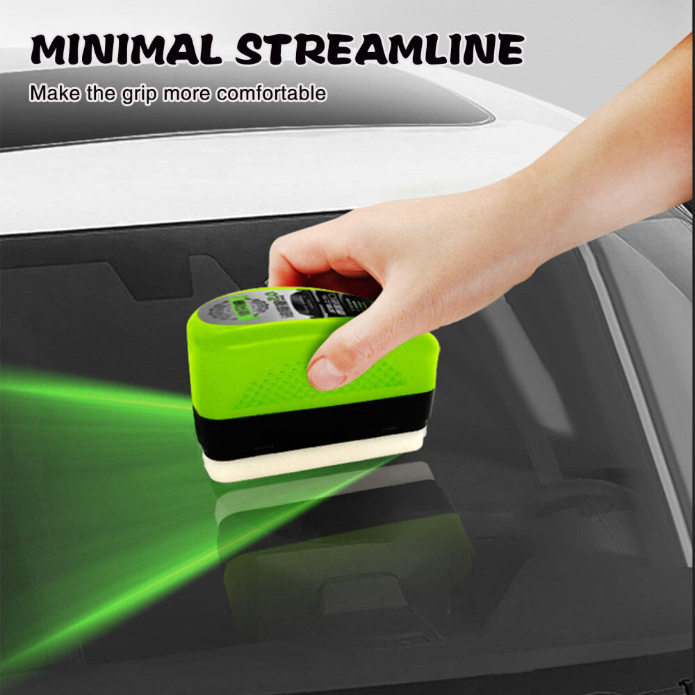 3Pcs Glass Cleaning Wipe Brsuh, Cleaning Brush, Car Windshield Oil Film Cleaner