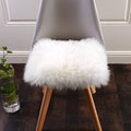 White Faux Sheepskin Throw Rug