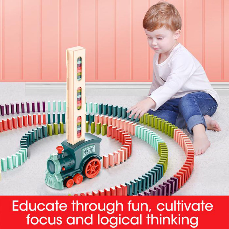Automatic Domino Train Toy Set
