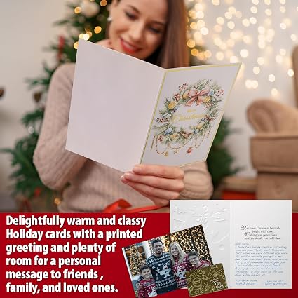 24-Pack Christmas Greeting Cards With Envelopes