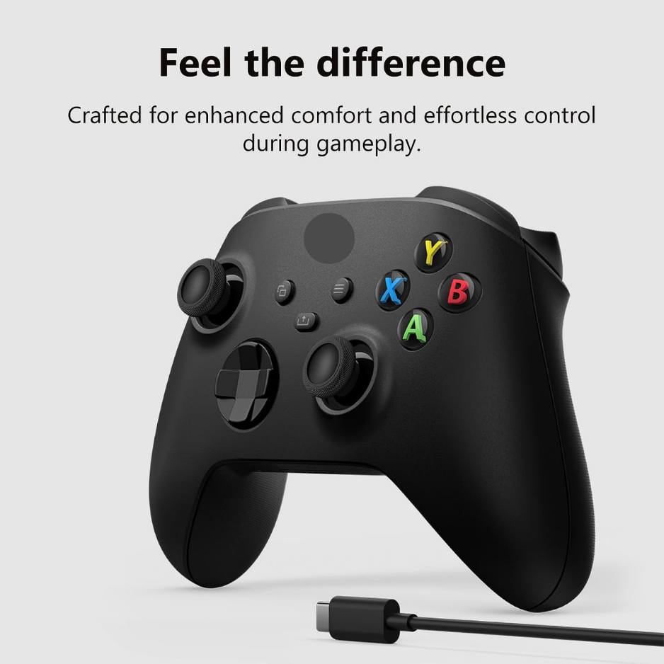Wireless Gaming Controller With USB-C Cable, Bluetooth & Textured Grip