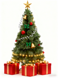 150 cm Snowflake Pine Needle Christmas Tree