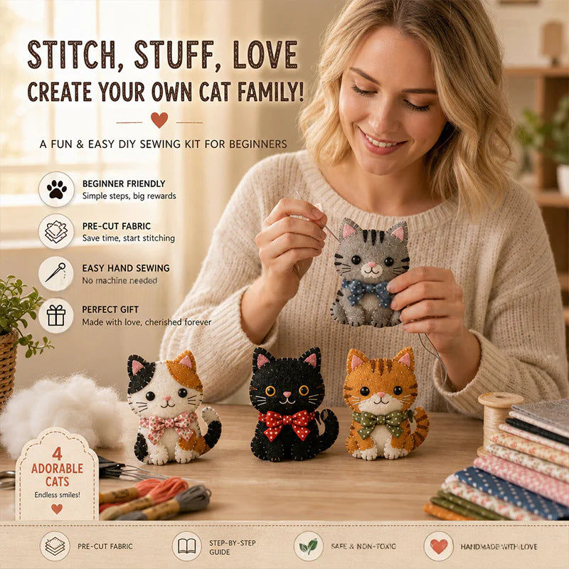 Handmade Fabric Animal Toy Set