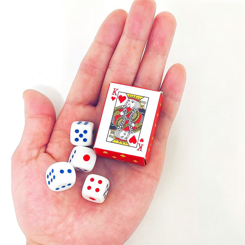 Mini Pocket Playing Cards & Dice Set