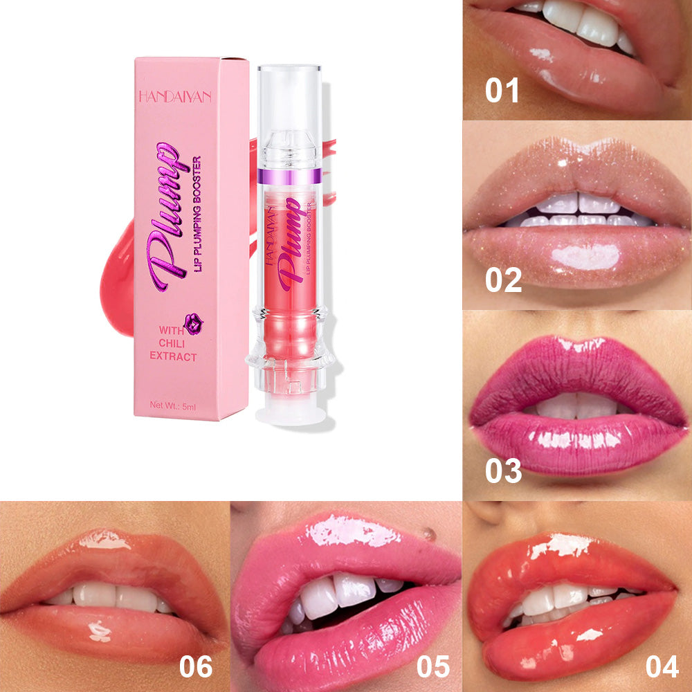 Glossy Tinted Lip Gloss with Mirror Tube