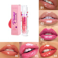 Glossy Tinted Lip Gloss with Mirror Tube